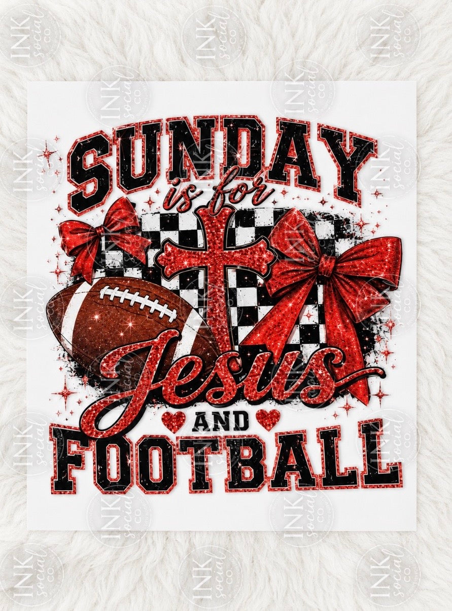 Sunday Is for Jesus & Football DTF Transfer