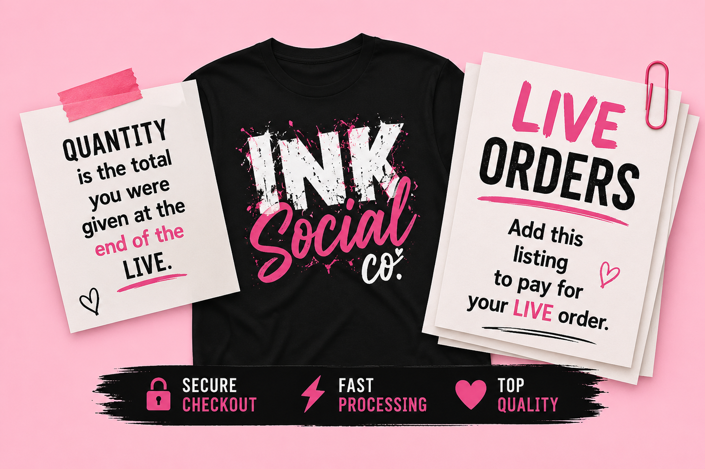 LIVE Tiktok order direct to film