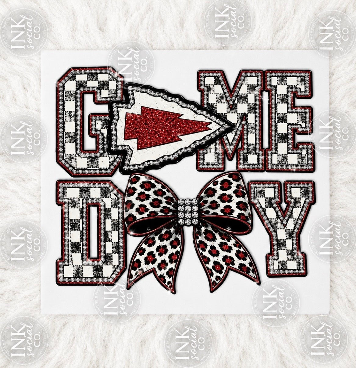 Game Day Football Pennant DTF Transfer