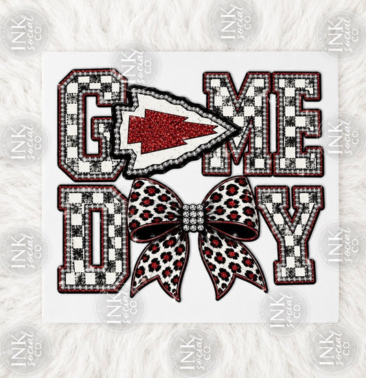 Game Day Football Pennant DTF Transfer