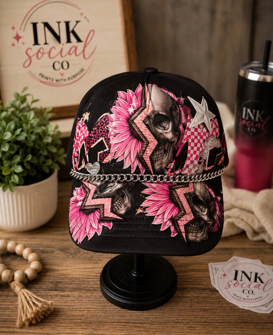Wild Bloom Skull Hat