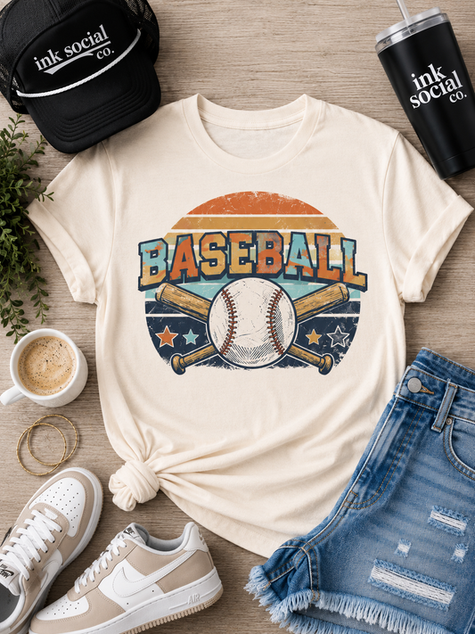 Vintage Baseball Graphic Tee | Retro Baseball Shirt | Baseball Mom Fan T-Shirt | Unisex Sports Tee