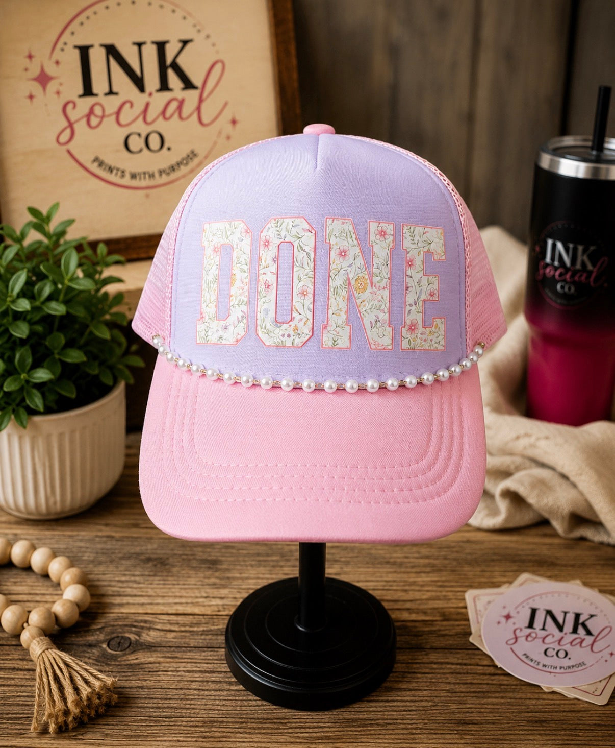 Done Pearl Trucker Hat