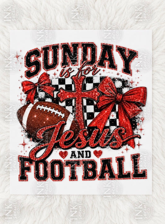 Sunday Is for Jesus & Football DTF Transfer